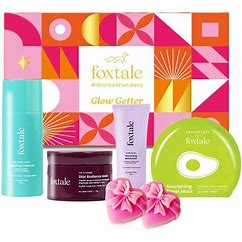 Foxtale Glow Getter Skincare Gift Set, Hydrating & Brightening Skincare Kit For Glowing Skin At